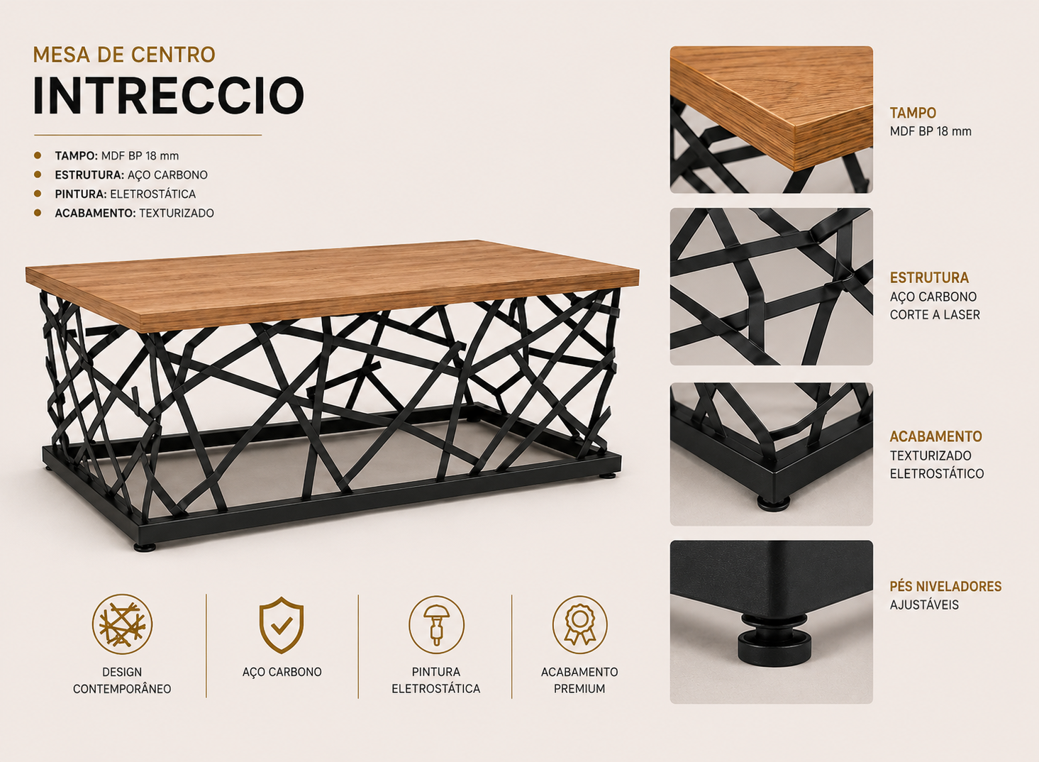 Mesa de Centro Intreccio - imagem 5