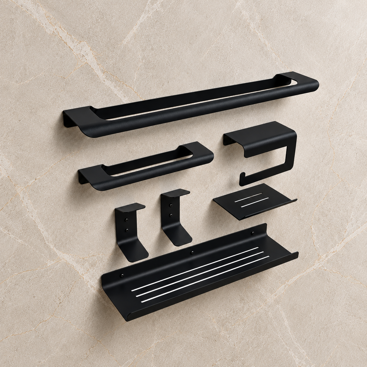 Kit Banheiro Signature preto fosco